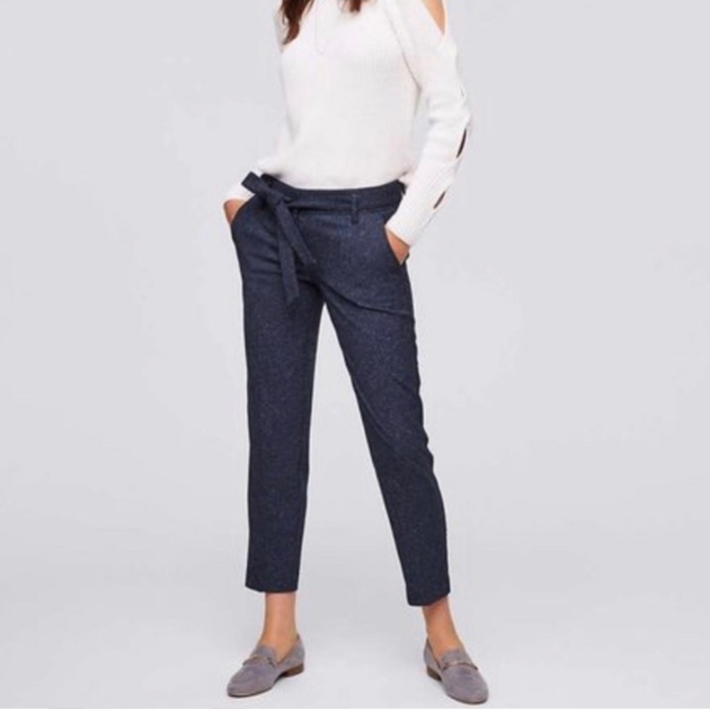 LOFT Petite blue Marisa slim pant sz 6